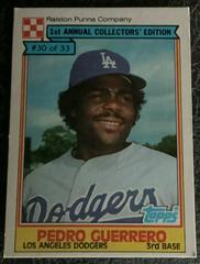 Pedro Guerrero #30 Baseball Cards 1984 Ralston Purina Prices