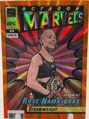 Rose Namajunas [Orange] #9 Ufc Cards 2022 Panini Donruss UFC Octagon Marvels Prices