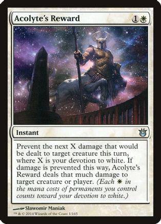 Acolyte's Reward [Foil] Magic Born of the Gods