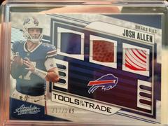 Josh Allen #TOTT-JA Football Cards 2023 Panini Absolute Tools of the Trade Prices