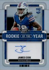 James Cook [Rookie of the Year Autograph Holo] #ROY-JC Football Cards 2022 Panini Contenders Optic Rookie of the Year Prices