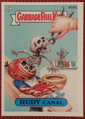 RUDY Canal #458b 1987 Garbage Pail Kids