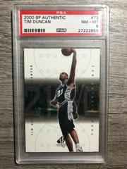 Tim Duncan Basketball Cards 2000 SP Authentic Prices