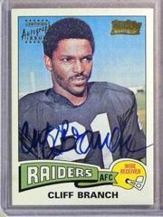 Cliff Branch #TTR16 Football Cards 2001 Topps Team Legends Autograph Prices