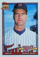 Randy Bush #124 Baseball Cards 1991 Topps Prices