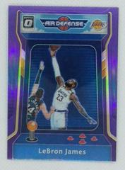 Lebron James [Purple] Basketball Cards 2020 Panini Donruss Optic Air Defense Prices