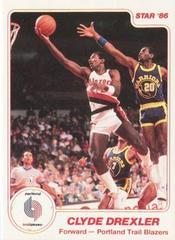 Clyde Drexler #106 Basketball Cards 1986 Star Prices