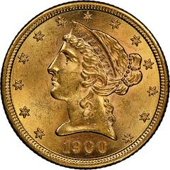 1900 S Coins Liberty Head Half Eagle Prices