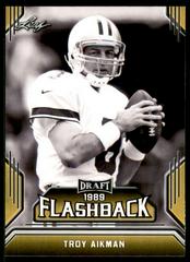 Troy Aikman [Gold] #10 Football Cards 2019 Leaf Draft Flashback Prices