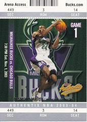 Desmond Mason #22 Basketball Cards 2003 Fleer Authentix Prices