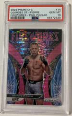 Georges St Pierre [Pink Pulsar] Ufc Cards 2022 Panini Prizm UFC Fireworks Prices