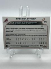 Back Of Card | Spencer Strider Baseball Cards 2022 Topps