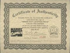 Certificate | Spider-Man: Chapter One [Dynamic Forces Limited] Comic Books Spider-Man: Chapter One