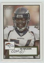 Al Wilson [Black Back] #22 Football Cards 2006 Topps Heritage Prices