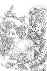 Mars Attacks Red Sonja [Quah Sketch Virgin] #1 (2020) Comic Books Mars Attacks Red Sonja Prices