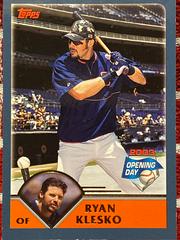 Ryan Klesko Baseball Cards 2003 Topps Opening Day Prices