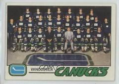 Canucks Team #87 Hockey Cards 1977 Topps Prices