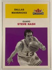 Steve Nash Basketball Cards 2001 Fleer Platinum Prices