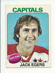 Jack Egers #134 Hockey Cards 1975 O-Pee-Chee Prices