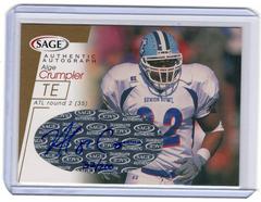 Alge Crumpler [Gold] #A12 Football Cards 2001 Sage Autographs Prices