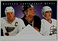 Brett Hull, Pavel Bure, Teemu Selanne #8 Hockey Cards 1994 Donruss Dominators Prices