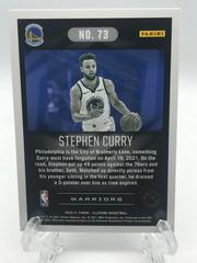 Back Of Card | Stephen Curry Basketball Cards 2020 Panini Illusions