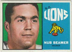Nub Beamer Football Cards 1964 Topps CFL Prices