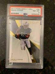Amari Cooper #78 Football Cards 2017 Panini Immaculate Collection Prices