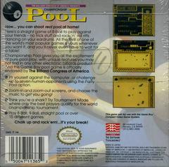 Championship Pool - Back | Championship Pool GameBoy