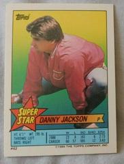 Danny Jackson #62 Baseball Cards 1989 Topps Stickercards Blank Back Prices