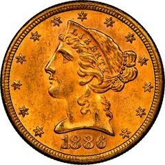 1886 S Coins Liberty Head Half Eagle Prices