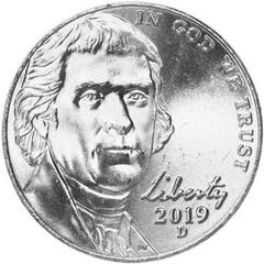 2019 D Coins Jefferson Nickel Prices