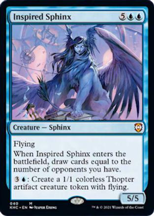 Inspired Sphinx Magic Kaldheim Commander