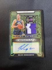 Bojan Bogdanovic [Green] Basketball Cards 2021 Panini Obsidian Matrix Material Autographs Prices