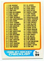 Checklist 1-99 Hockey Cards 1986 Topps Prices