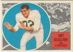 Art Scullion Football Cards 1960 Topps CFL Prices