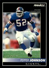 Pepper Johnson Football Cards 1992 Pinnacle Prices