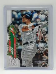 Aaron Judge [Candy Cane Sleeves] Baseball Cards 2020 Topps Holiday Prices