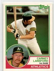 Carney Lansford #60T Baseball Cards 1983 Topps Traded Prices
