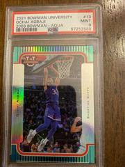 Ochai Agbaji [Aqua] #2K3B-13 Basketball Cards 2021 Bowman University 2003 Prices
