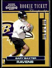 Gary Baxter [Championship Ticket] #129 Football Cards 2001 Playoff Contenders Prices