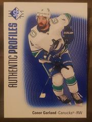 Conor Garland [Blue] #AP-1 Hockey Cards 2021 SP Authentic Profiles Prices