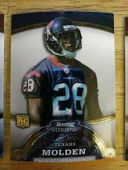 Antwaun Molden Football Cards 2008 Bowman Sterling Prices