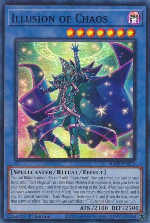 Illusion of Chaos [Super Rare] RA02-EN020 YuGiOh 25th Anniversary Rarity Collection II