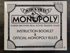Instructions Manual | Monopoly NES