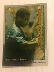 Rickey Henderson Baseball Cards 1998 Upper Deck 10th Anniversary Preview Prices