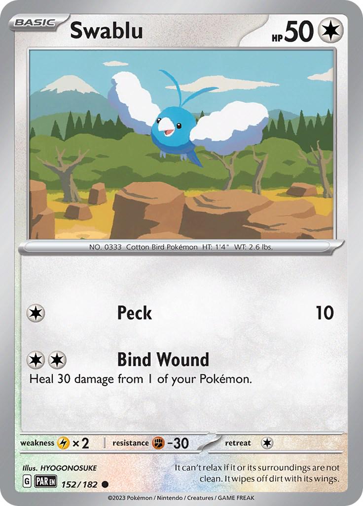 Swablu #152 Pokemon Paradox Rift