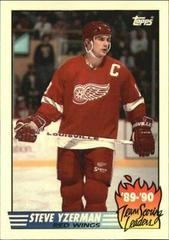 Steve Yzerman [Tiffany] #19 Hockey Cards 1990 Topps Team Scoring Leaders Prices