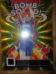 Anthony Edwards [Yellow Laser] Basketball Cards 2022 Panini Donruss Bomb Squad Prices