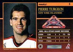 Pierre Turgeon #5 USA Back | Pierre Turgeon Hockey Cards 1993 Pinnacle All Stars